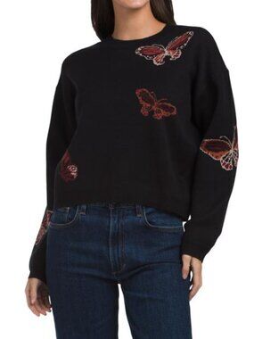 NVLT Jacquard Long Sleeve Sweater